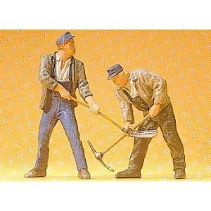  TRACK WORKERS   PREISER G SCALE MODEL TRAIN FIGURES 45007 