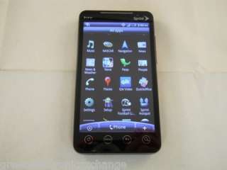 BLACK HTC EVO 4G Android 2.3.3 WiFi CDMA Smartphone (Sprint) Clean 