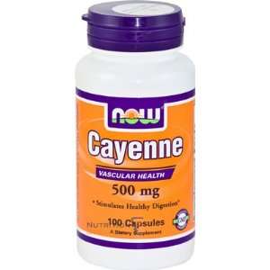  Now Cayenne 500mg, 100 Capsule