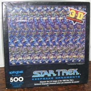 Springbok STAR TREK puzzle 500pc 3D ornaments keepsakes  