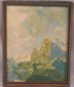  Antique Maxfield Parrish Print~MORNING~Reinthal & Newman Copy~No Res