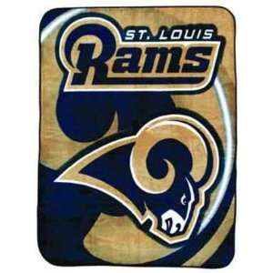 NFL Football St. Louis Rams Blanket 45x60 90% Acrylic!!! Junior Plush 