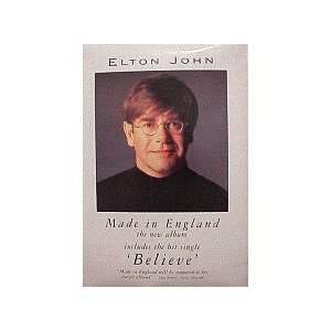  Elton John Poster Believe Face Shot 