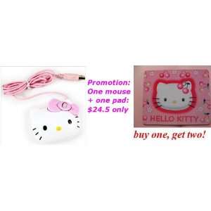  Hello Kitty Usb Optical Mouse + a Kitty Pad/low Price 