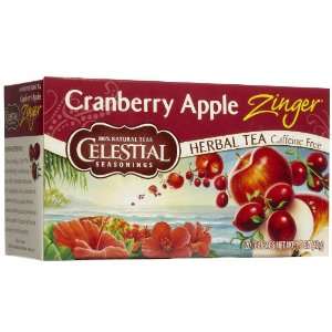 Celestial Seasonings Cranberry Apple Zinger Tea Bags, 20 ct, 6 pk
