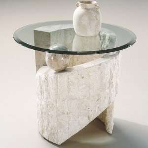  Ponte Vedra Round End Table in Stone: Home & Kitchen