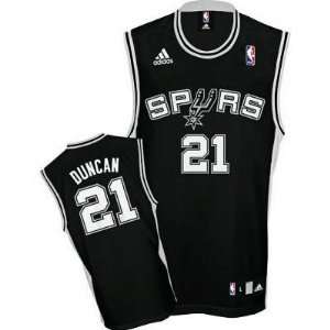 San Antonio Spurs #21 Tim Duncan Black Jersey  Sports 