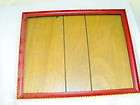 VTG Red & Cream Rustic Shabby Cottage Scallop Edged Wood Frame 17.5x13 