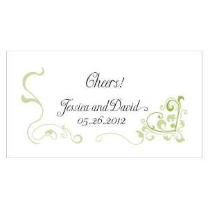  Small Personalized Heart Filigree Wedding Drink Tickets 