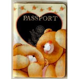  Forever Friends Teddy Bears Heart Love Passport Cover 