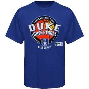  Duke Blue Devils Duke Blue Hoop It Up T shirt: Sports 