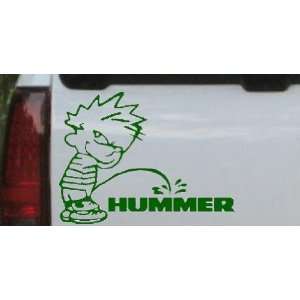 : Pee on Hummer Off Road Car Window Wall Laptop Decal Sticker    Dark 