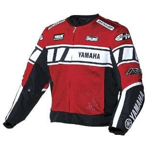   Mens Yamaha Champion On Road Motorcycle Jacket   Red/Black / Medium