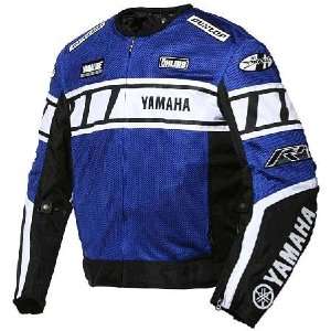  Yamaha Champion Mesh Motorcycle Jacket, Blue/Black: Sports 