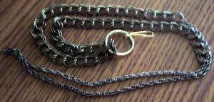 double bronze chain BADGE HOLDER OR LANYARD  