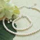 freshwater pearls jewelry set Classic 18inch pearl  