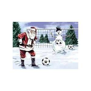   And Snowman Soccer Greeting Cards Gifts 5 X 7 , 10 Cards Envelopes