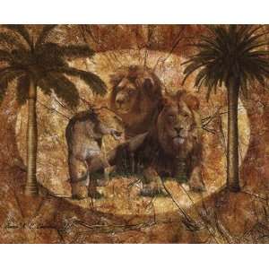   Lions Finest LAMINATED Print Jonnie Chardon 20x16
