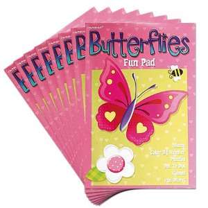  Butterfly and Flowers Fun Pads 8ct Toys & Games