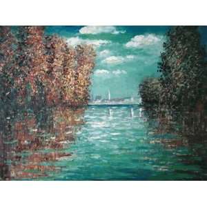 Claude Monet: Autumn at Argenteuil : Art Reproduction Oil 