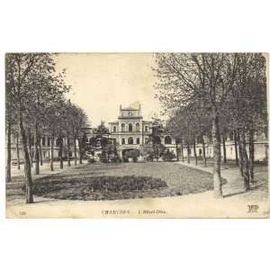    1919 Vintage Postcard Hotel Dieu   Chartres France 