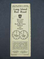 Long Island Railroad LI RR Timetable 1935 NY Freeport Public PTT TT 