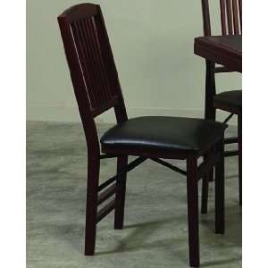  Mahogany Folding Bridge Chair   Set of 2