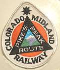 Colorado Midland Railway Patch RR Railroad Train Pikes Peak Route 2 3 