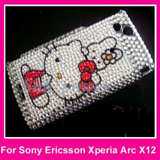 New Rhinestone Bling Crystal Case for Sony Ericsson Xperia Arc X12