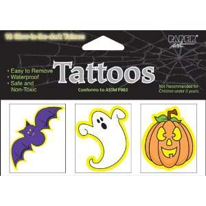  Halloween Glow in Dark Printed Tattoos Health & Personal 