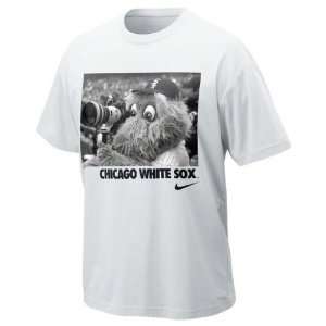   White Sox White Nike Southpaw Mascot T Shirt