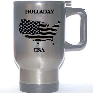 US Flag   Holladay, Utah (UT) Stainless Steel Mug 