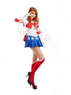 NEW Sailor Moon Serena Dress cosplay with Glove Costume whole set free 