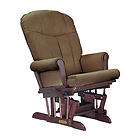 Shermag Deluxe Glider   Cherry Finish with Bella Mocha Fabric