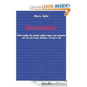 Incompiuter (Italian Edition) Mario Balbi  Kindle Store