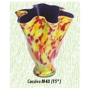  Cassino Vase Hand Blown Modern Glass Vase: Home & Kitchen