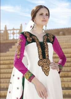 Stylish Designer 3pc Salwar suit Kameez Dress Material RFREE7182A 