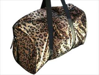 Leopard Cheetah DUFFLE BAG LUGGAGE CARRY ON OVERNIGHT  