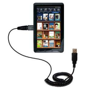  Coiled USB Cable for the Pandigital 9 inch Novel Color Tablet 