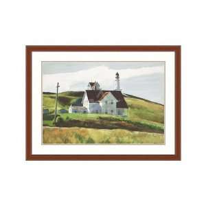  Hopper Framed Fine Art Hill & Houses Cape Elizabeth