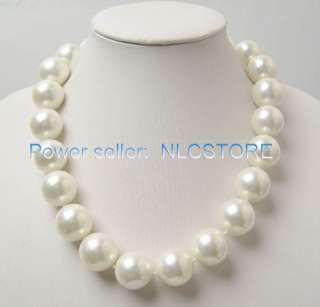 charming 20 mm mother of pearl beads necklace gift pouch