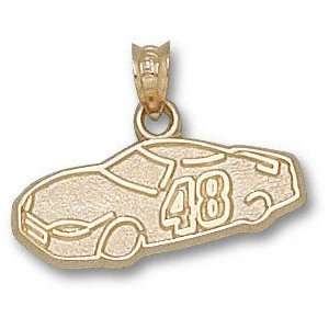   Jimmie Johnson #48 Solid 10K Gold Car Pendant