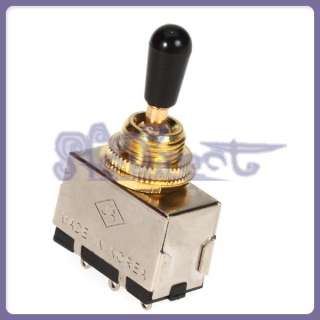  Gold Box Toggle Switch Black Cap for Les Paul Electric Guitar  
