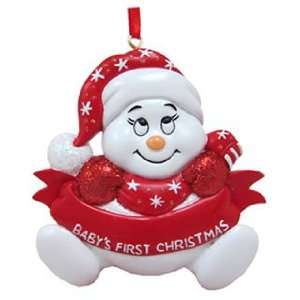  Red Snowbaby Christmas Ornament