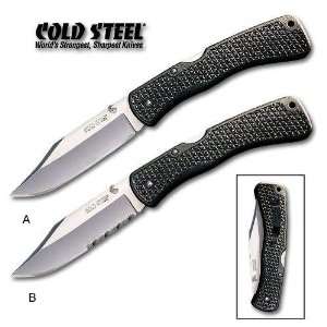  Cold Steel Large Voyager Clip Point Folder   Serrated Edge 