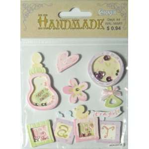   Clover Handmade Scrapbook Stickers Baby (Pink): Arts, Crafts & Sewing