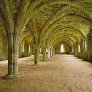 Cistercian Refectory, Fountains Abbey, Yorkshire, England Photographic 
