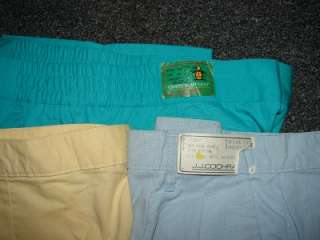 Vtg Mens Grand Slam J.J. Cochran Blue Green Yellow Golf Pants Sz 38x34 