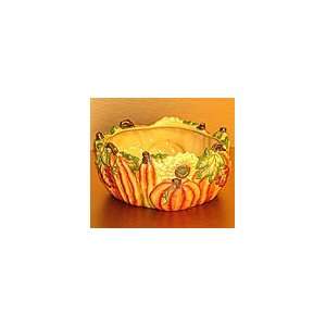   Sculpted Bowl For Thanksgiving/Autumn Harvest