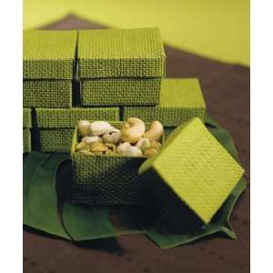    Organic Green 2 Piece Woven Favor Boxes: Health & Personal Care